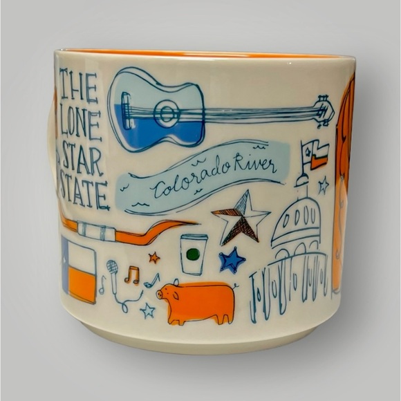 Starbucks Texas Howdy Been There 14oz Coffee Mug Collectible Lone Star New - Picture 5 of 14